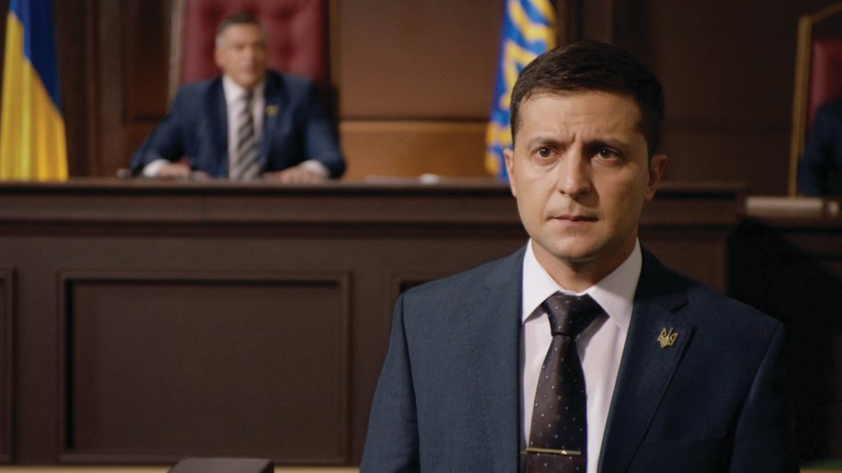 Volodymyr Zelenskyy starred in Servant of the People before being elected President of Ukraine.